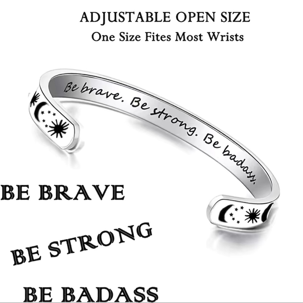 NWOT Sun & Moon C-Shaped Bangle - Picture 3 of 3